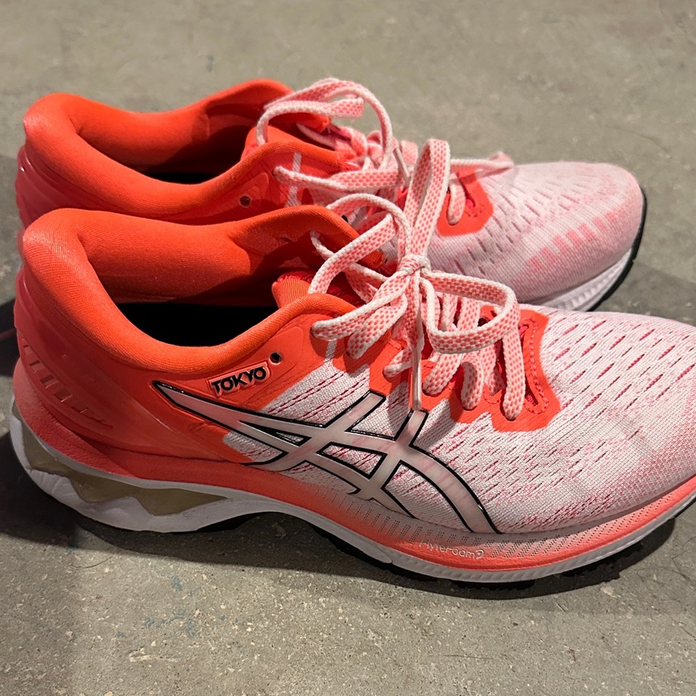 ASICS Women's Athletic Shoes - Coral and Pink